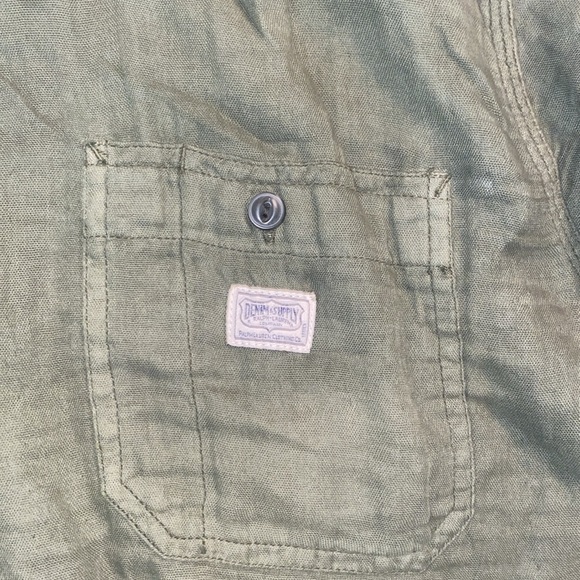 Ralph Lauren Denim & Supply green button down cotton shirt size XXL - Picture 2 of 3